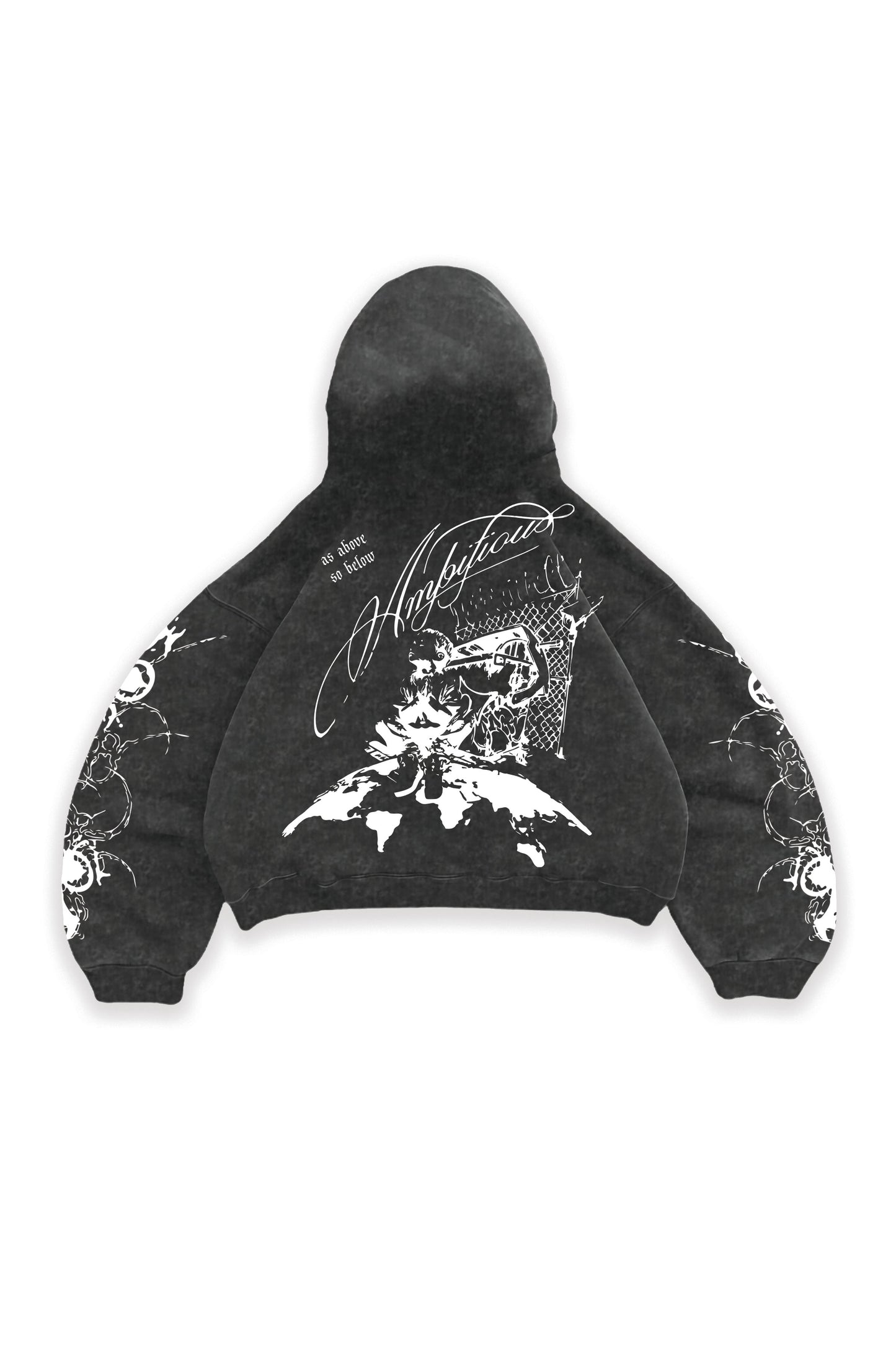 Ambitious Vintage Oversized Hoodie