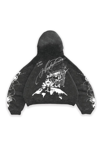 Ambitious Vintage Oversized Hoodie