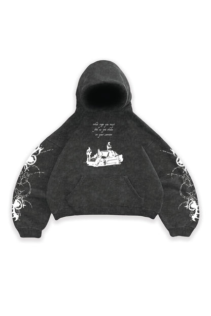 Ambitious Vintage Oversized Hoodie